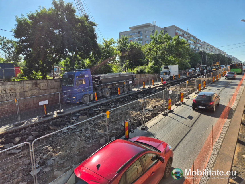 etapa decisiva pe santierul la sinele de tramvai de pe tronsonul grivitei pod constanta jiului au inceput sapaturile ce se intampla cu traficul 6a180c8bcffb2