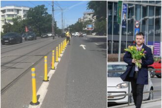 primarul ciucu este azi profetul de la linia 5 ne anunta pmb cu ocazia montarii primilor stalpisori care sa impiedice masinile sa mai circule pe sine 6a155b7dd5e4a