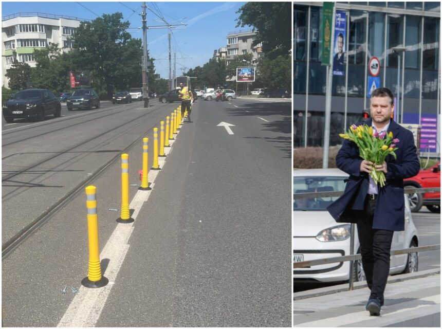 primarul ciucu este azi profetul de la linia 5 ne anunta pmb cu ocazia montarii primilor stalpisori care sa impiedice masinile sa mai circule pe sine 6a155b7dd5e4a