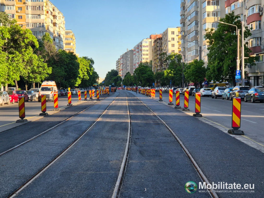video santierul de pe bulevardul chisinau e aproape gata mai raman 70 de metri pe care trebuie sa se monteze sinele de tramvai 6a169ef3506ef