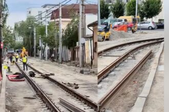 video ultima etapa de lucrari grele pe santierul la sinele de tramvai de pe strada clabucet care afecteaza dramatic vietile oamenilor din cartier 6a194ffdaa189