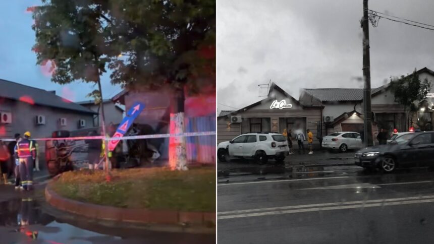 accident grav seara trecuta pe soseaua alexandriei doua masini s au ciocnit una dintre ele s a rasturnat si a avariat o teava de gaze 6a2d0fb377c36