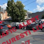 foto accident cu doua masini pe calea dudesti pe sinele de tramvai stb linia 27 blocata pe ambele sensuri 6a3166a3ba15f