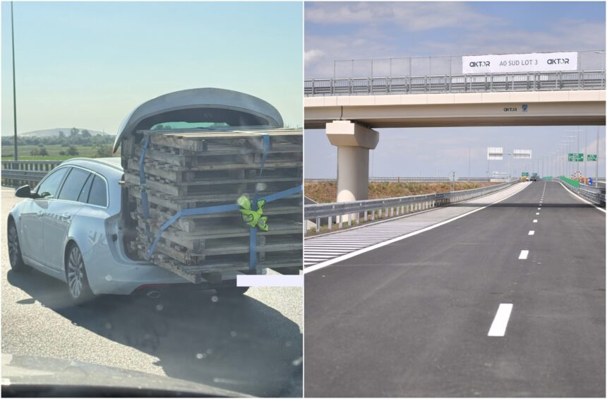 foto soferul care a transformat o masina de familie in tir pe a0 autostrada bucurestiului gluma care se termina unde incepe pericolul pentru ceilalti soferi 6a34f88f47f64