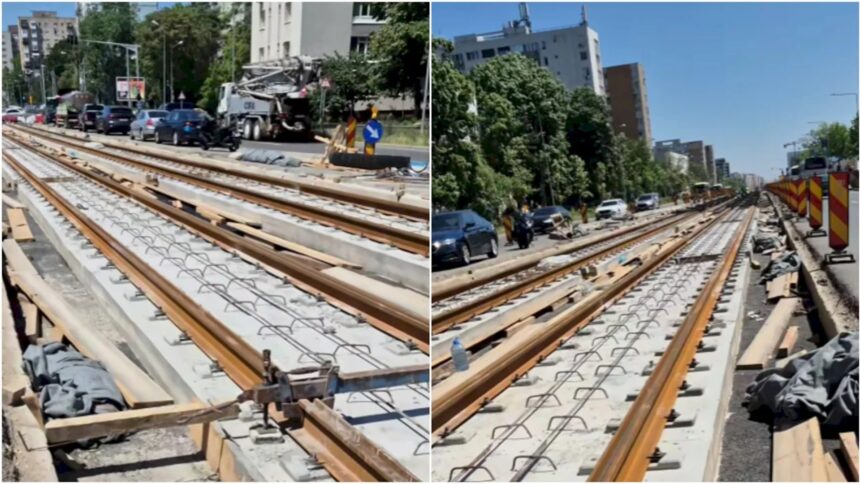 inca un tronson de sina de tramvai de pe prelungirea ghencea are autorizatie de construire incep lucrarile intre str maracineni si parcare parkride 6a29413362dfc