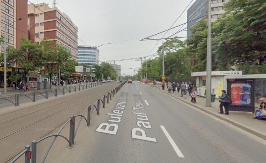 un santier termo restrictioneaza traficul pe bd paul teodorescu toata vara soferii vor circula pe linia de tramvai 6a20039a87135