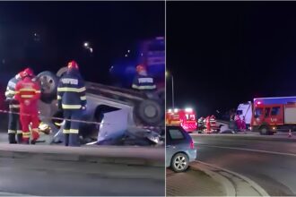 video cumplit accident mortal azi noapte pe centura capitalei un batranel a pierdut controlul masinii si s a rasturnat in giratoriul de la otopeni 6a2908c88cf65
