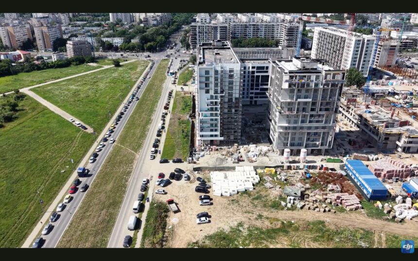 video imagini noi cu prelungirea ghencea vazuta din drona noul traseu al tramvaiului 41 asteapta betonul largirea bulevardului continua spre domnesti prin haos urbanistic 6a3a76f69b102
