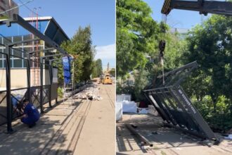 video incepe montarea mult asteptatelor adaposturi de pe linia 5 tramvaiul corporatistilor pmb lucram noaptea pentru a nu afecta circulatia 6a2e8b4c968c2