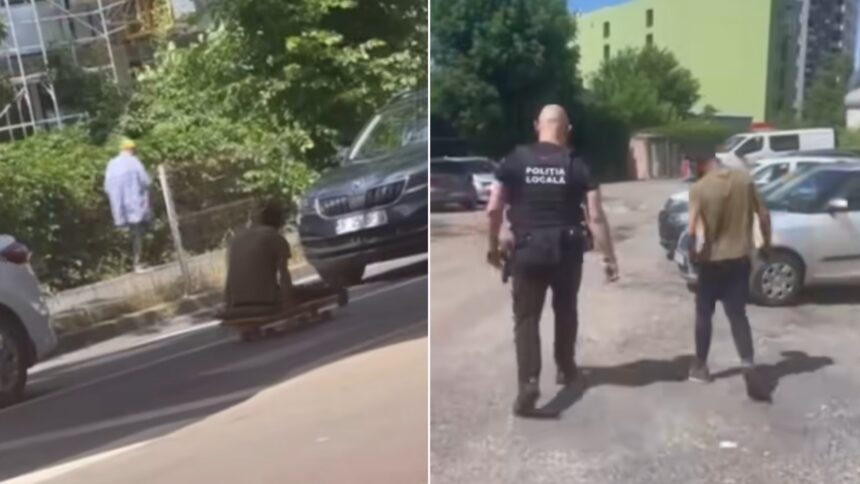 video un barbat a fost prins in timp ce cersea pe calea giulesti printre masini pretinzand ca are un handicap politia locala l a sanctionat 6a2e9972d02bc