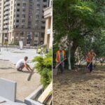 foto avanseaza lucrarile pe bd natiunile unite unde se repara trotuarele si se monteaza bancute vor fi plantati si 100 de copaci 6a509a221dd39