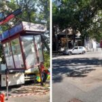 foto doua chioscuri de flori de pe pache protopopescu si vatra luminoasa au fost desfiintate ocupau ilegal spatiul public 6a6a33230d537