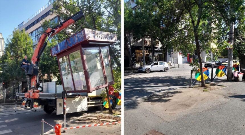 foto doua chioscuri de flori de pe pache protopopescu si vatra luminoasa au fost desfiintate ocupau ilegal spatiul public 6a6a33230d537