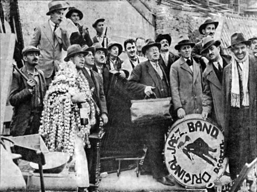 jazz band pe calea grivitei o fotografie din 1931 6a47356a39886