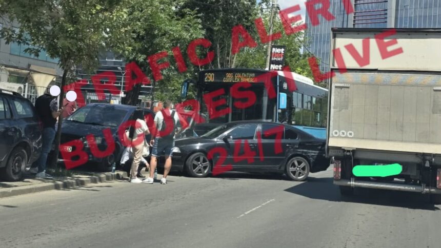 un accident cu un autobuz stb de pe linia 290 si o masina s a produs pe dimitrie pompeiu martor se aglomereaza rau 6a63555df27f5