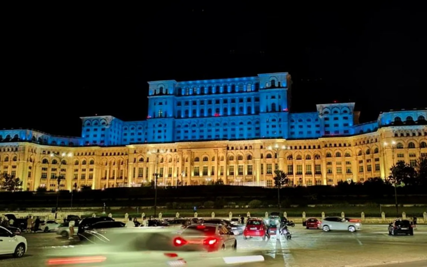 palatul parlamentului va fi iluminat in culorile ucrainei romania marcheaza ziua independentei ucrainei 6a883dfd20ae7