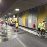 trafic inchis in pasajul unirii doua nopti la rand se face curatenie in tunel 6a85ed44754f2