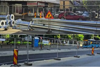 video santierul de la linia 16 stagneaza pe strazile maica domnului si reinvierii pe lacul tei s au terminat lucrarile la utilitati 6a8303ead6c1a